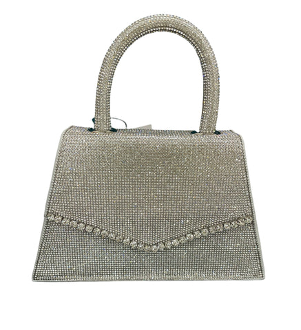 Silver Crystal Handbag