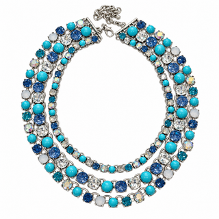 Set Turquoise Multi Strand Necklace