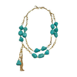 Turquoise Blake Tassel Necklace