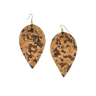 Cork Leaf Earring