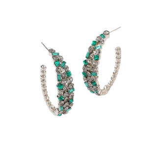 Dressy Green Holiday Hoops