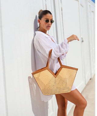 Rattan Summer Tote