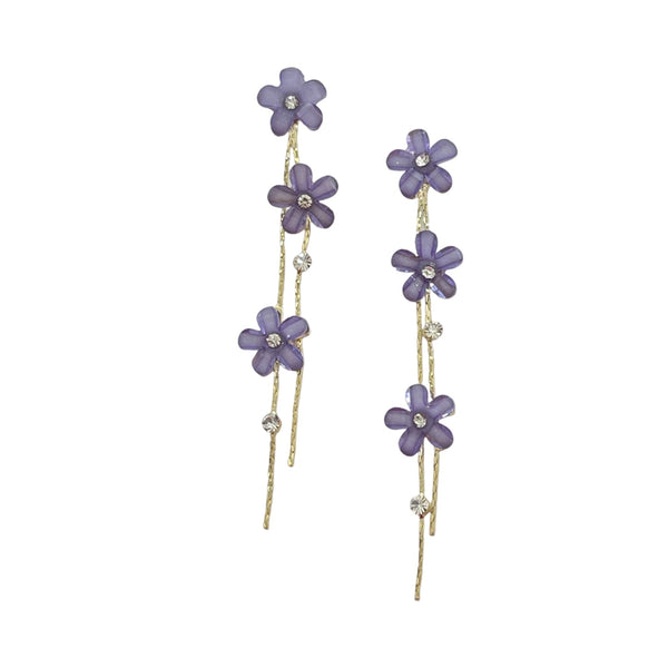Colorful Falling Flower Earring