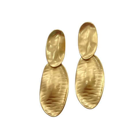 Gold Clip  Earrings