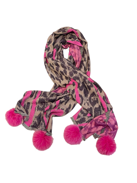 Leopard Heart Scarf