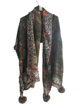 Camo Star Shawl