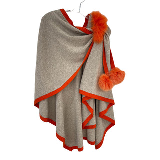 2 Toned Fox And Wool Wrap