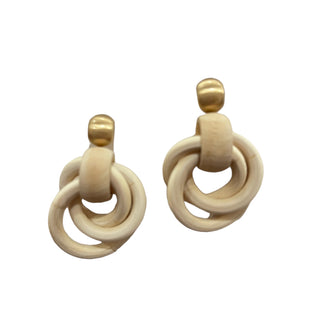 Wood  Circle Earrings