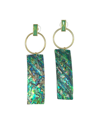Abalone Statement Earrings