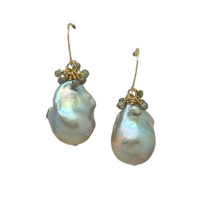 Baroque Pearl Cluster Earrings