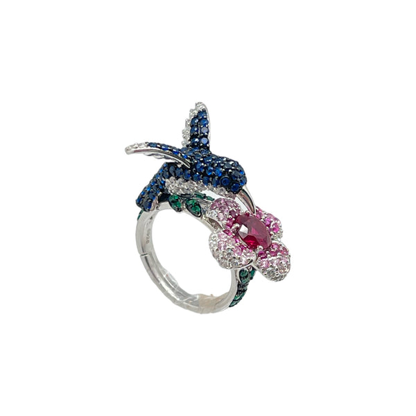 Bird And Flower Ring