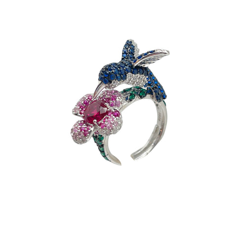 Bird And Flower Ring