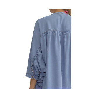 Summer Denim Button Up Shirt