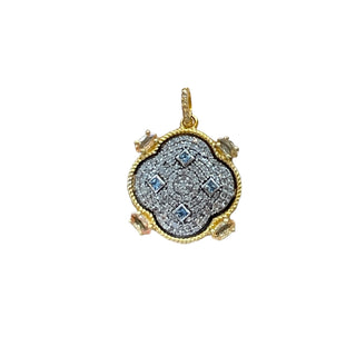 Two Tone Diamond Pendants