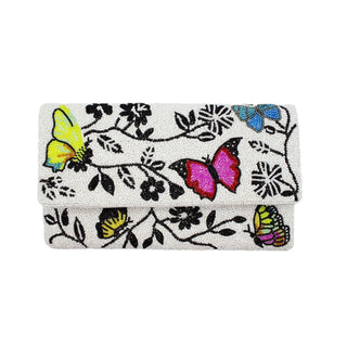 Butterfly Beaded Clutch