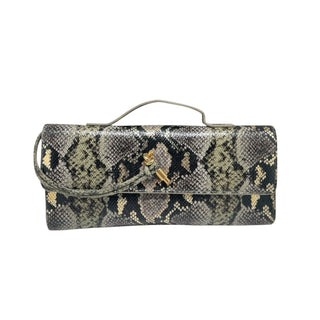 Metallic Snakeskin Clutch