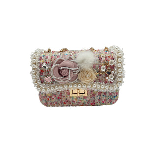 Floral Spring Tweed Purse