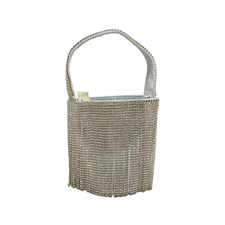 Rhinestone Fringe Bucket Bag