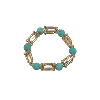 Gemstone And Gold Chain Bracelet