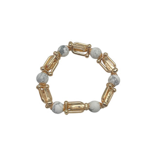 Gemstone And Gold Chain Bracelet