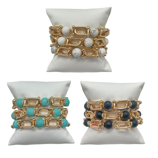 Gemstone And Gold Chain Bracelet