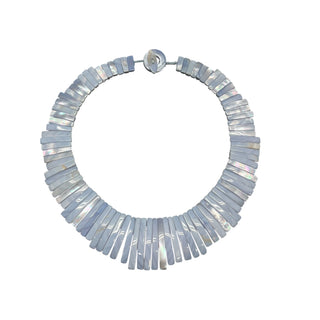 Blue Lace Chalcedony Statement Necklace