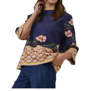 Navy 3/4 Sweater