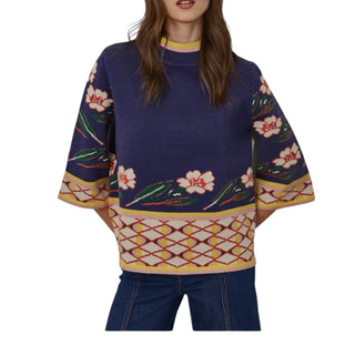 Navy 3/4 Sweater