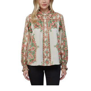 Cream Multi Print Blouse