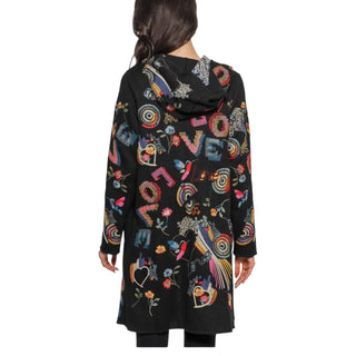 "LOVE" Embroidered Coat