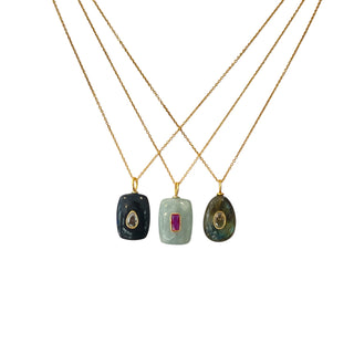 Gemstone Drop Necklace
