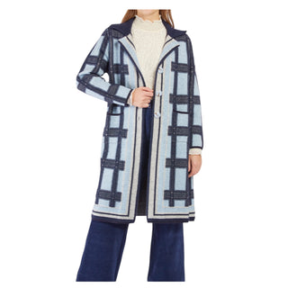 Blue Window Pane Cardigan