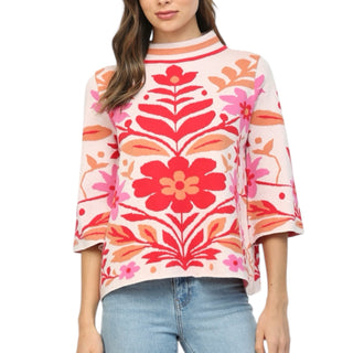 Red And Pink Sweater