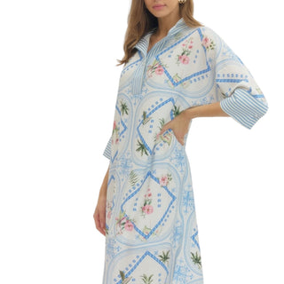 Scarf Print Spring Dress