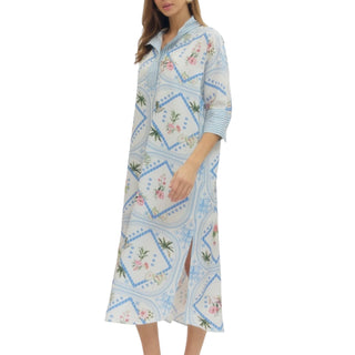 Scarf Print Spring Dress
