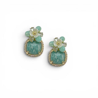 Amazonite Delicate Stud