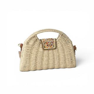 Beaded Cream Handbag