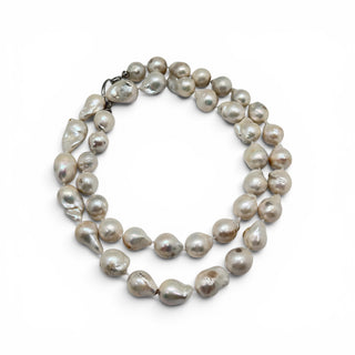 Gorgeous Long Baroque Pearl Necklace