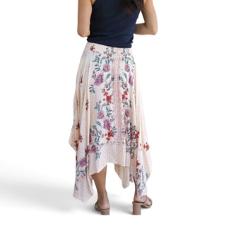 Flower High Low Skirt