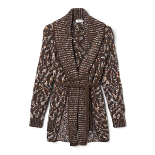 Textured Brown Cartigan