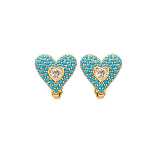 Turquoise Huggie Collection