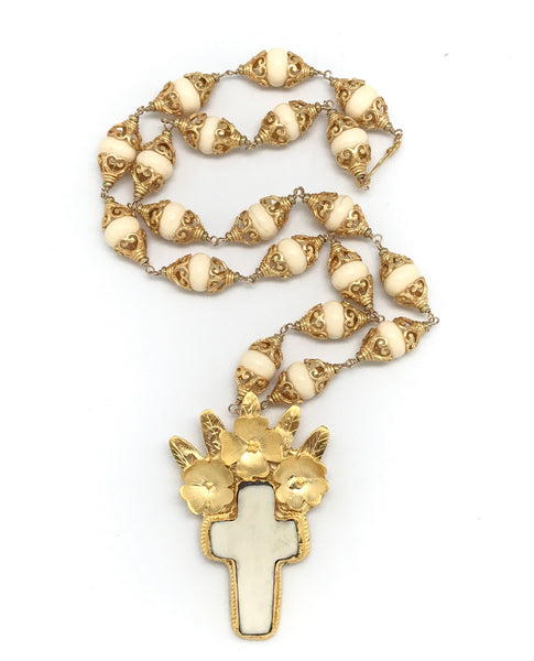Cream Cross and Layering Piece