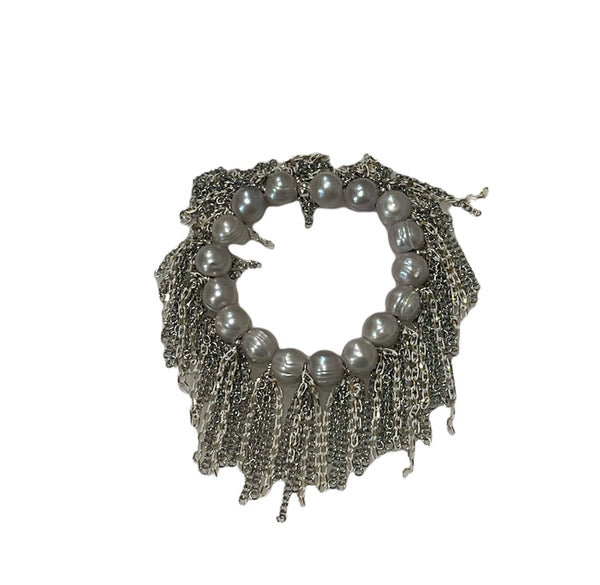 Pearl Fringe Bracelet