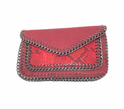 Textured Red Handbag