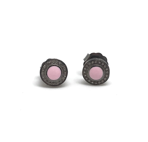 Diamond And Enamel Studs