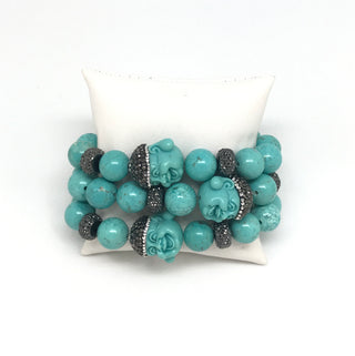 Turquoise Happy Buddha Bracelet Set