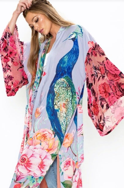 Peacock Kimono