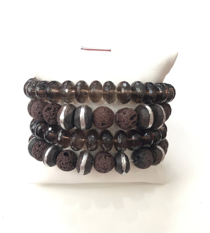 Brown Bracelet Set