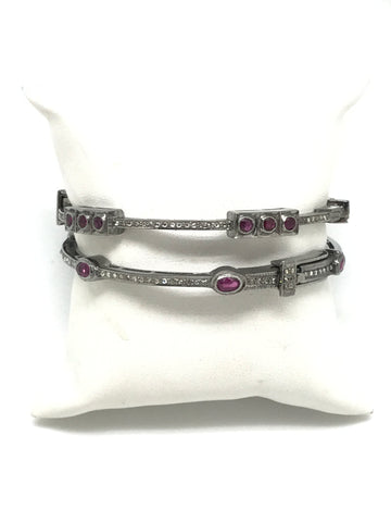 Ruby and Diamond Bracelets