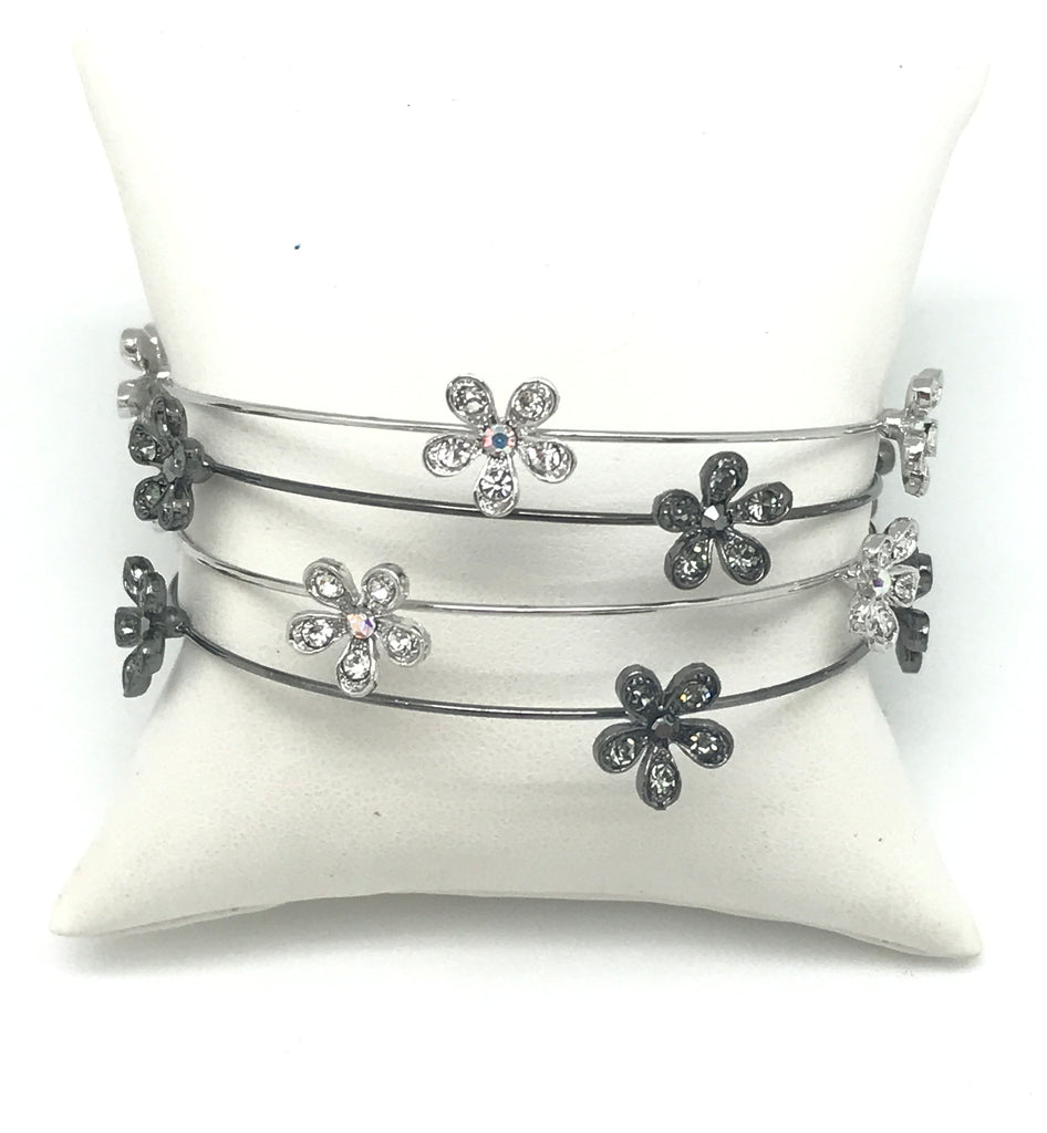 Wire Flower Bracelet